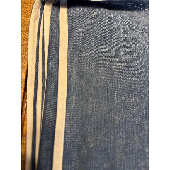 Halara Flex™ High Waisted Stripe Wide Leg Flowy Washed Casual Jeans Pockets S - Picture 4 of 5